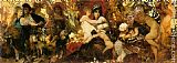 Hans Makart Canvas Paintings - Abundantia - The Gifts of the Earth